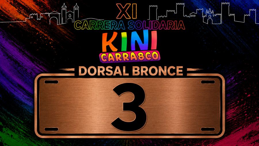 Dorsal Bronce solidario